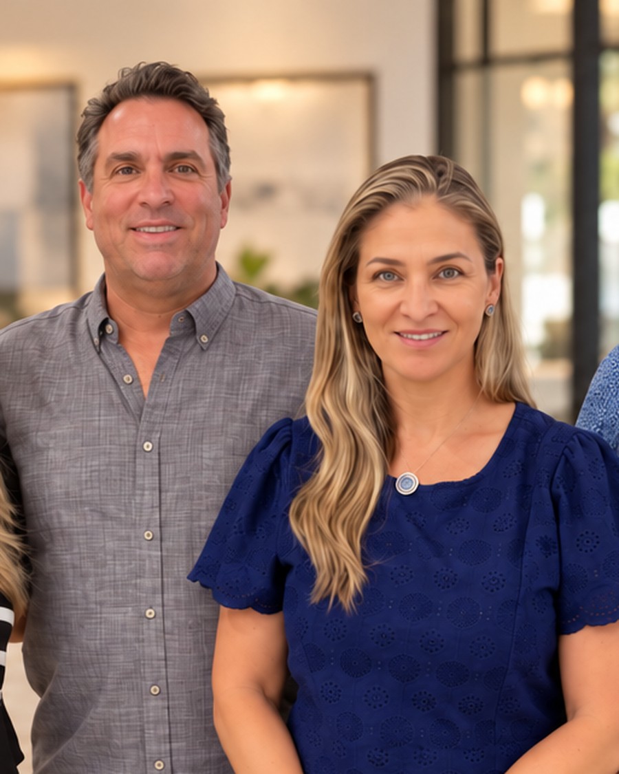 Carla and David Masse at the Sun Realty International office in Naples